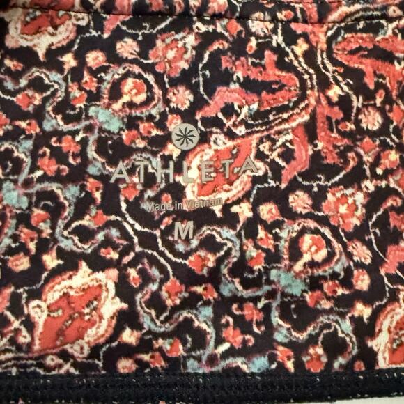 Athleta Leggings Chaturanga Capri Multicolor Size M Gym Yoga - Picture 2 of 8